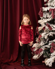 Velvet Cutout Shoulder Dress - Venti