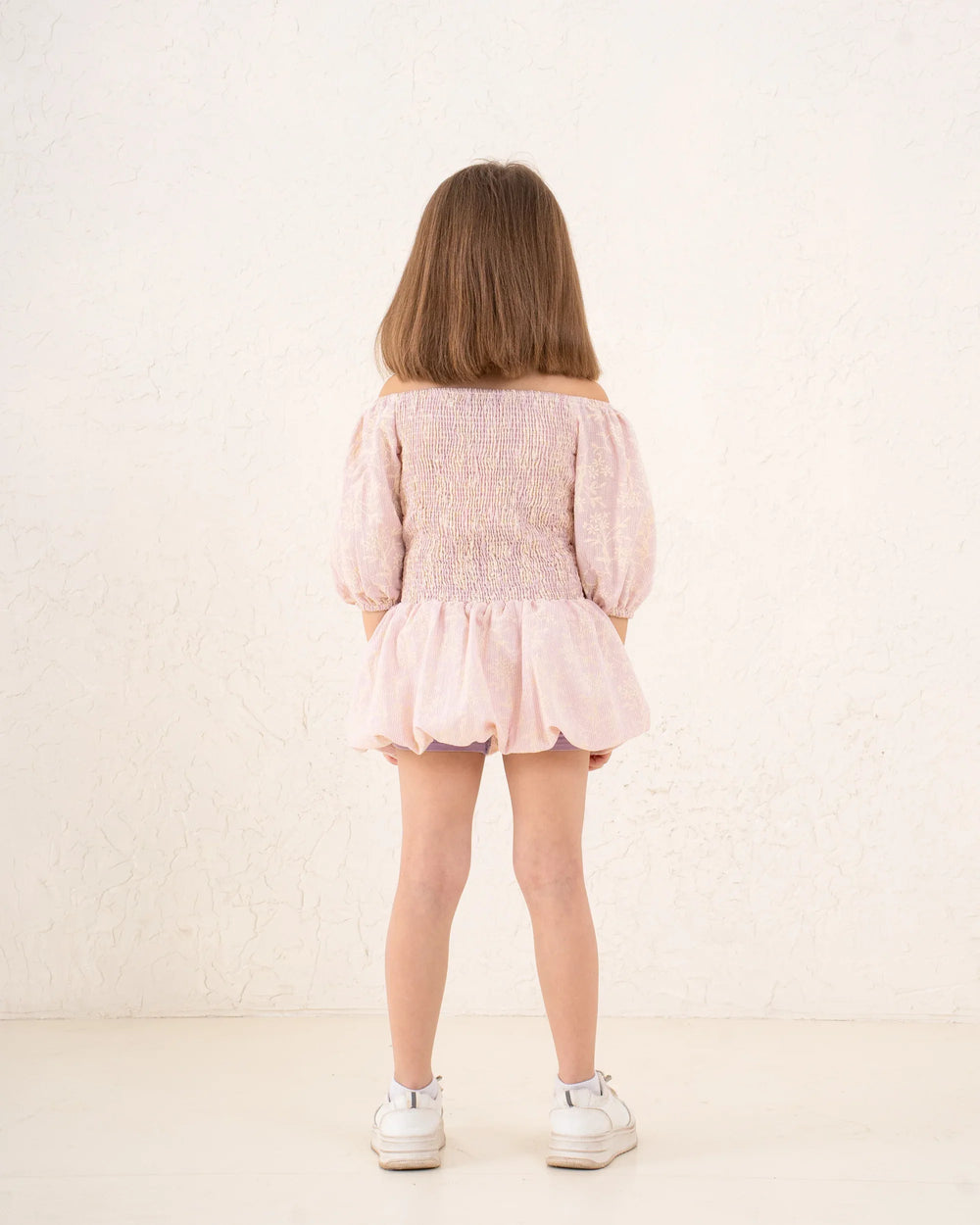 Girl embroidered smocked dress - Venti