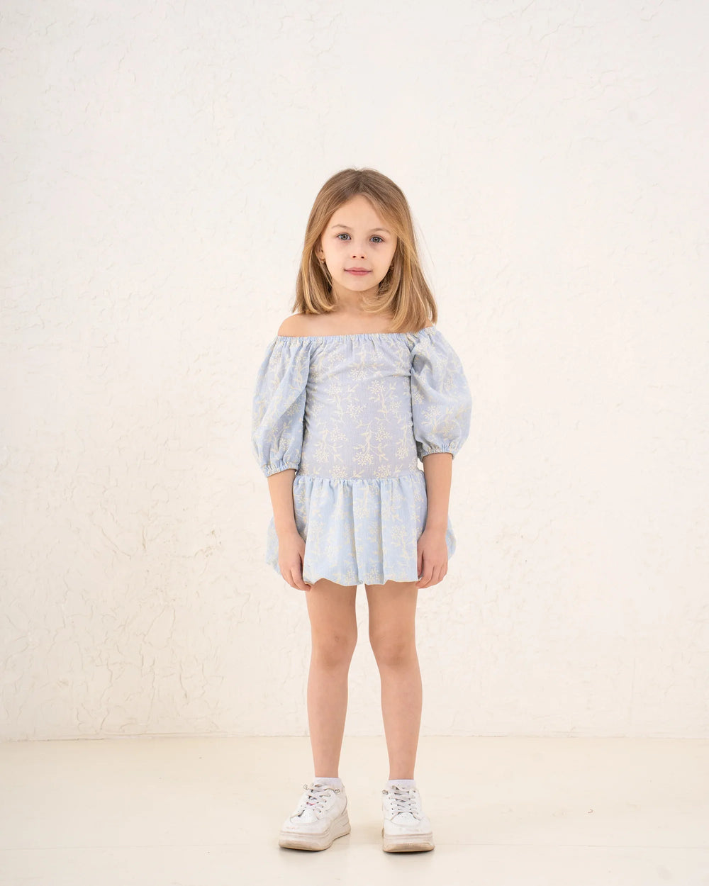 Girl embroidered smocked dress - Venti