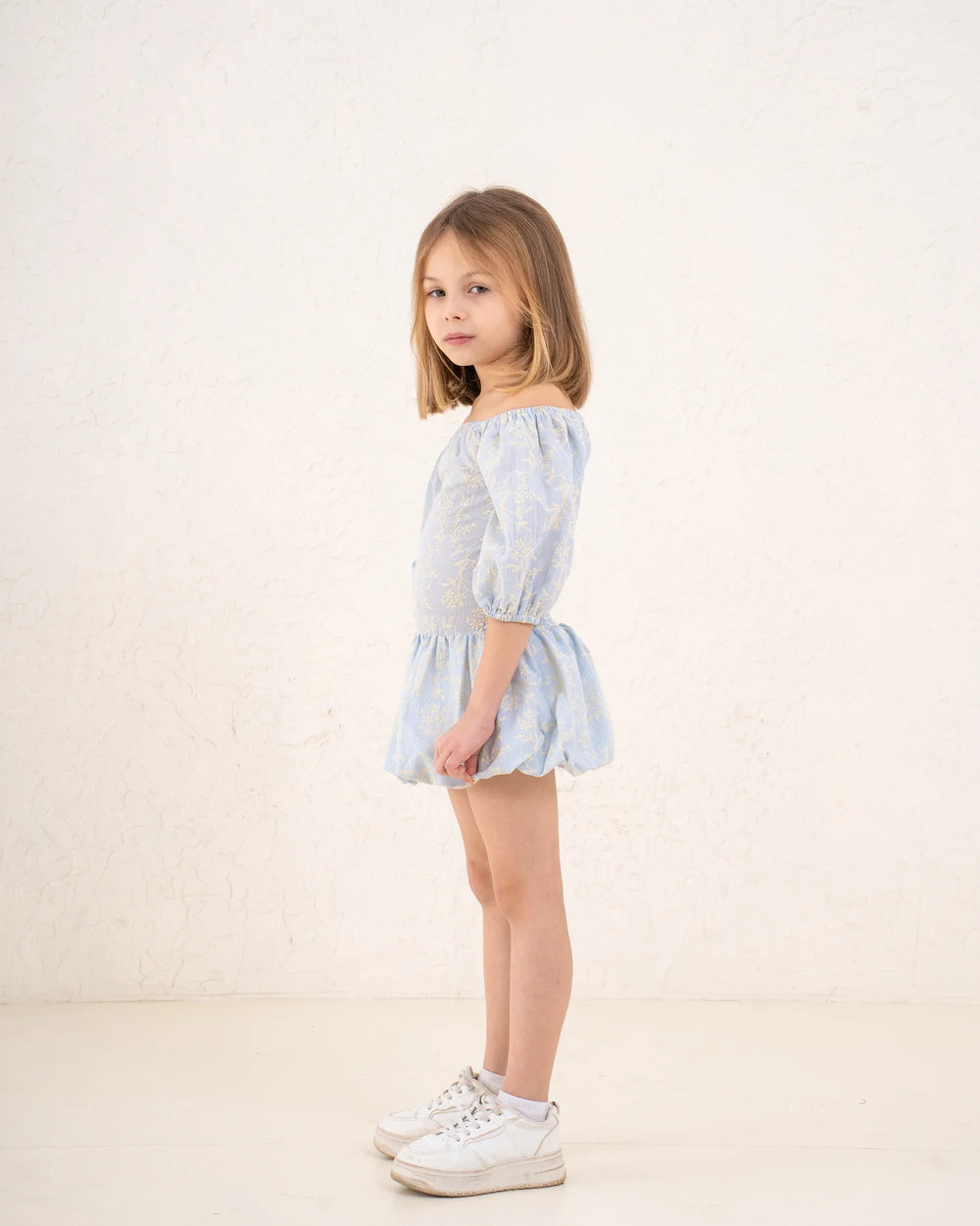 Girl embroidered smocked dress - Venti