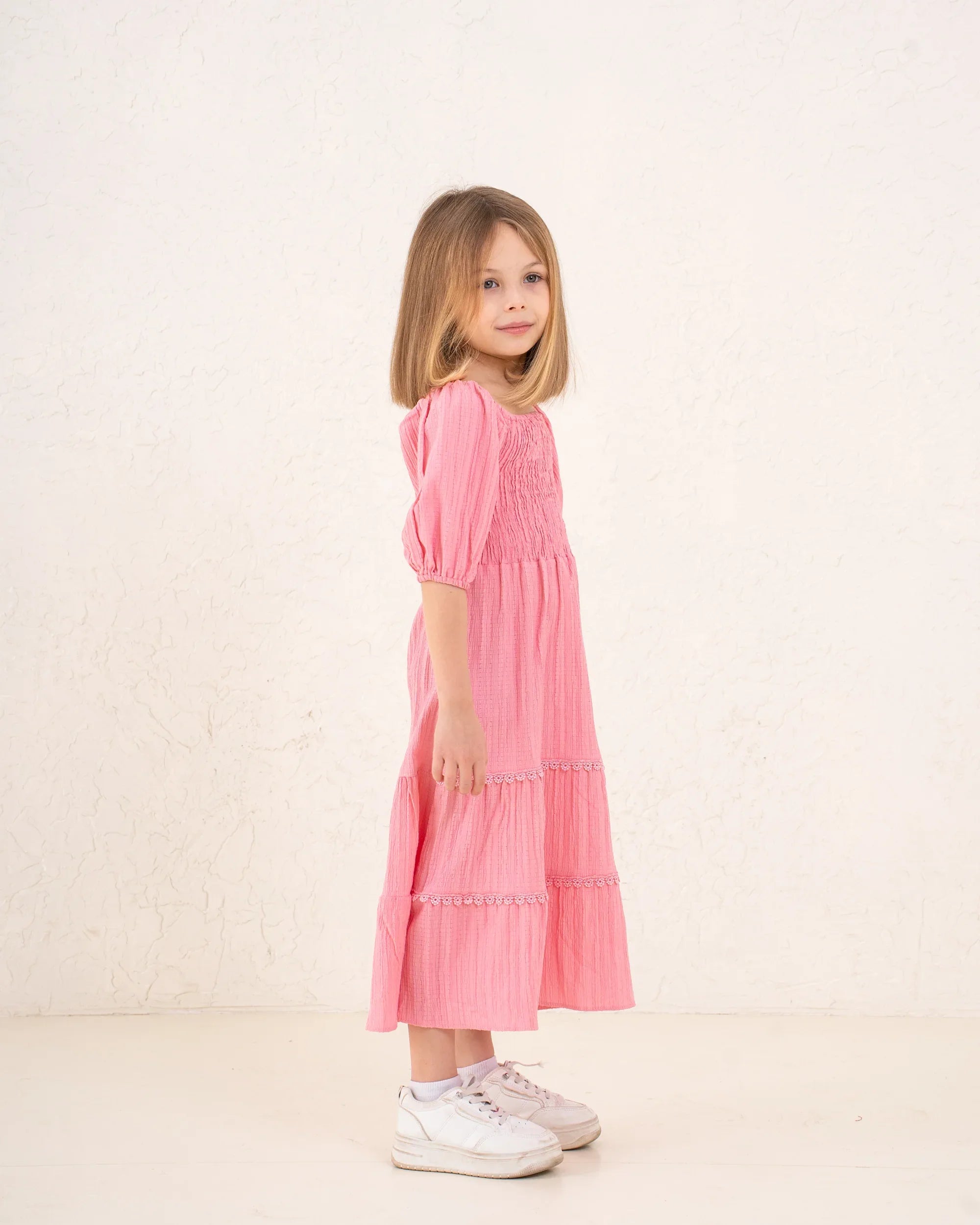 Girl maxi smocked dress - Venti