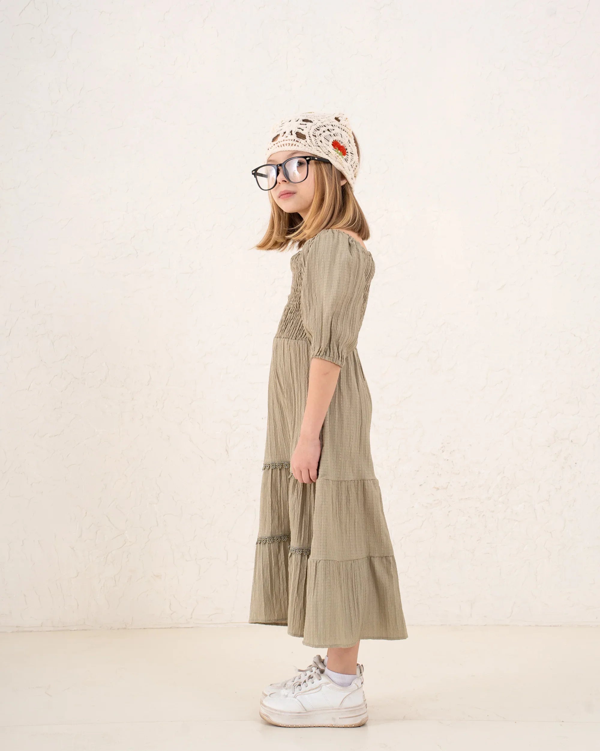 Girl maxi smocked dress - Venti