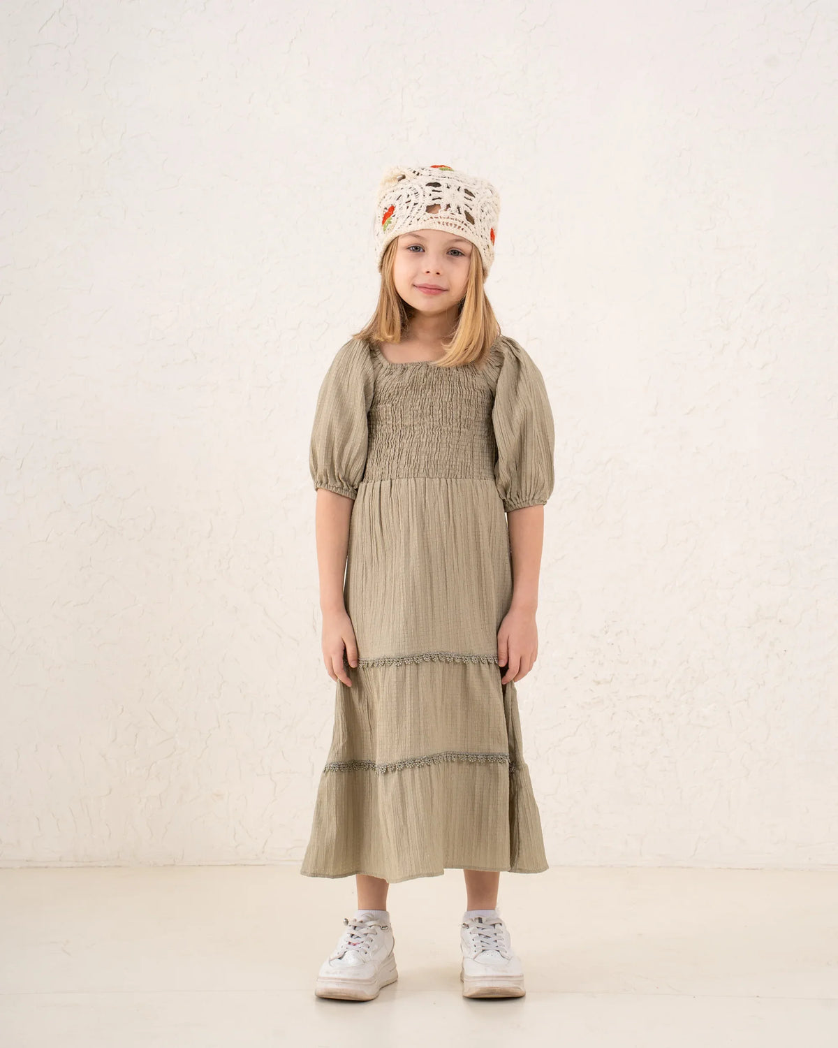 Girl maxi smocked dress - Venti