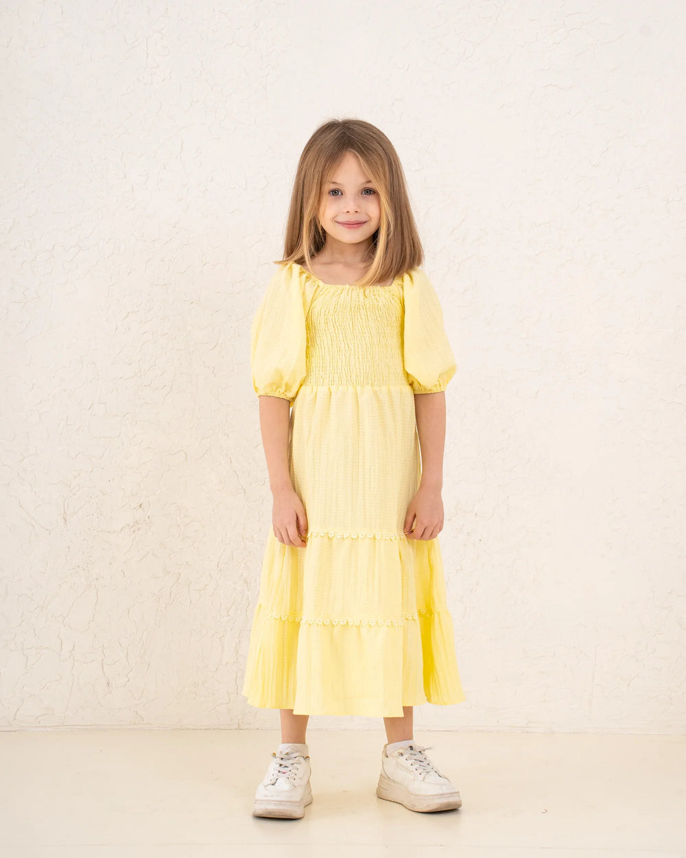 Girl maxi smocked dress - Venti