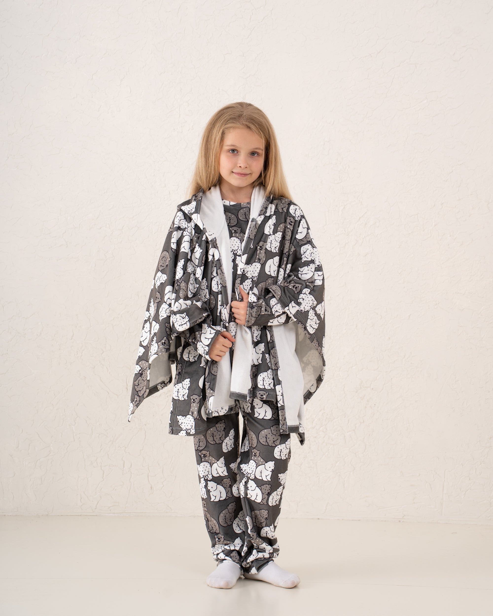 Girls pandas fleece pajama