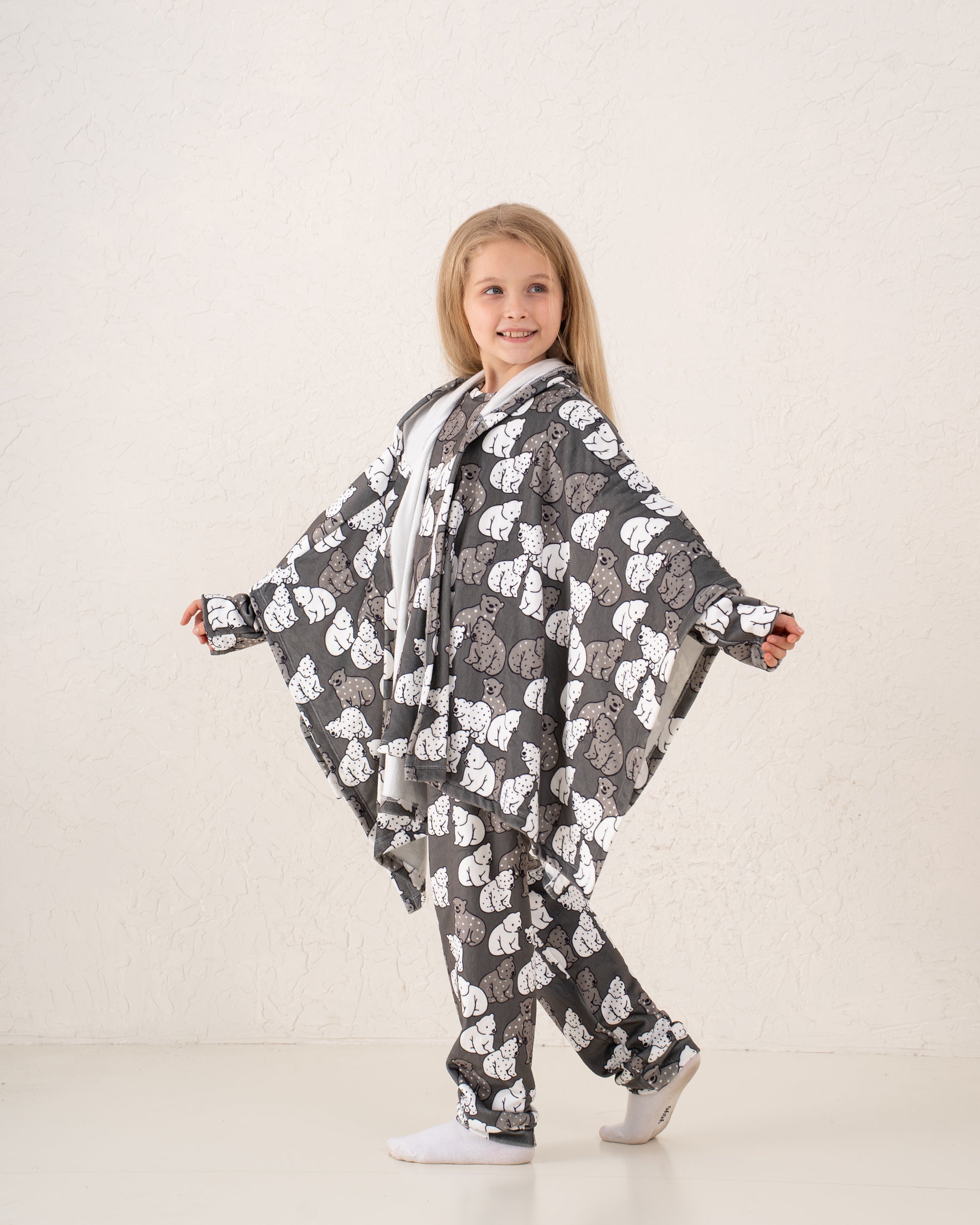 Girls pandas fleece pajama