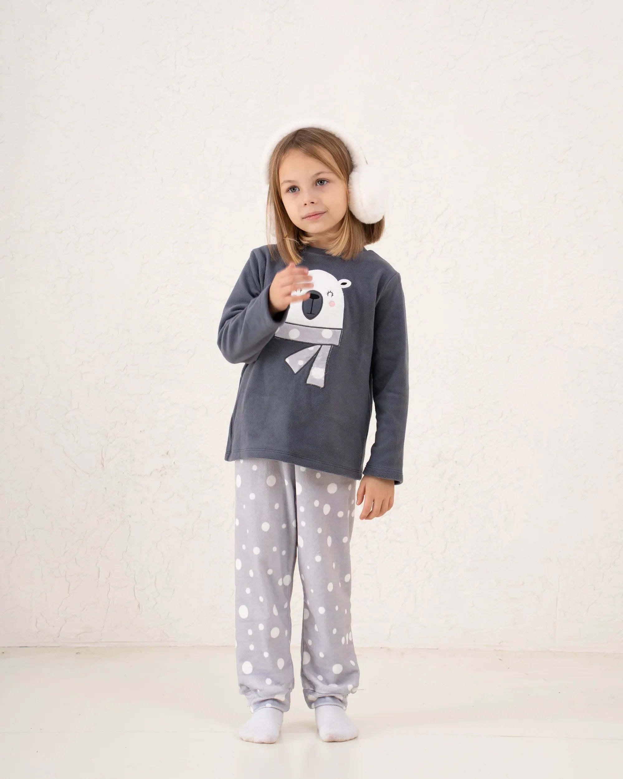 Polar Print Fleece Pajama Set - Venti