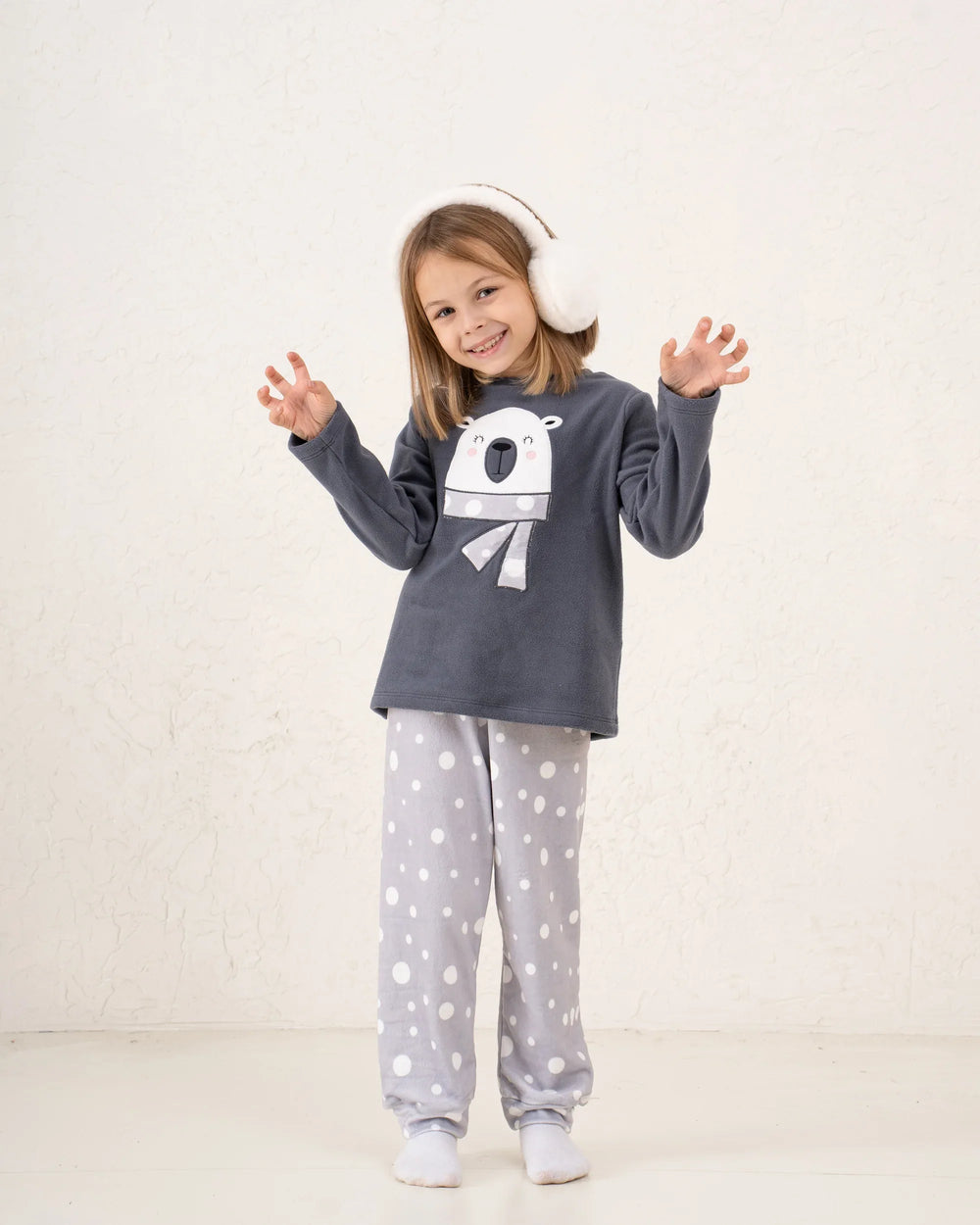 Polar Print Fleece Pajama Set - Venti