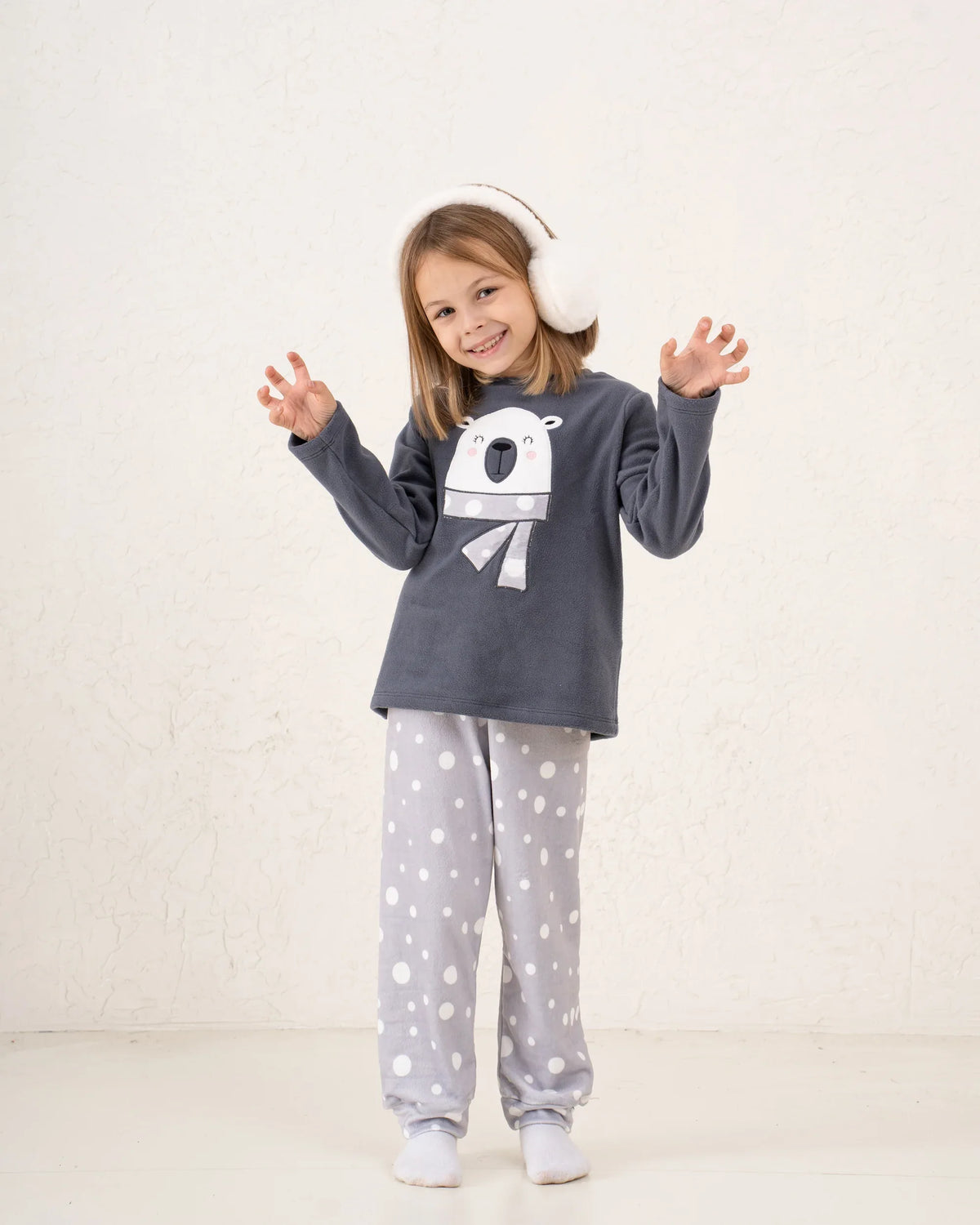 Polar Print Fleece Pajama Set - Venti