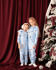 Snowman Printed Fleece Onsie - Venti