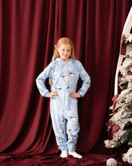 Snowman Printed Fleece Onsie - Venti