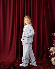 Girls Statement Eyelet-Detail Denim Jacket - Venti