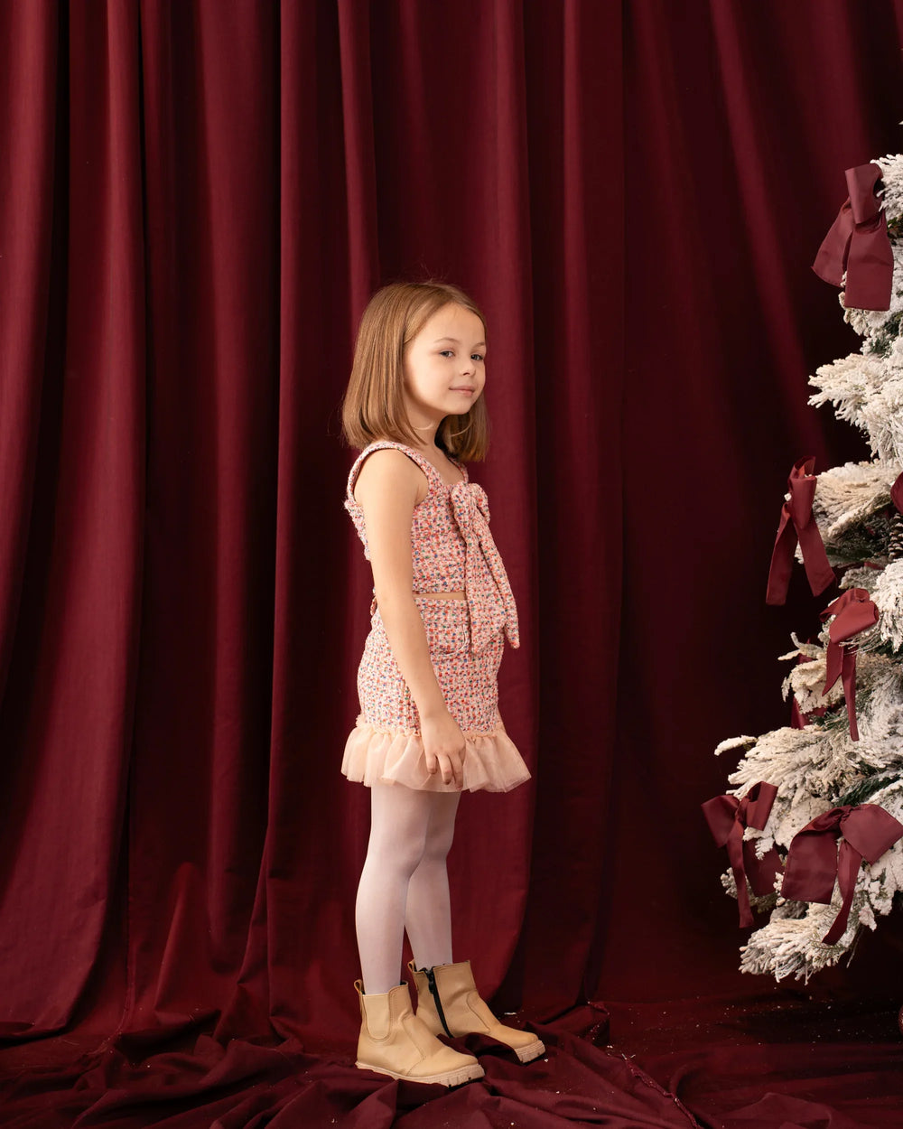 Tweed Ruffle Skirt - Venti