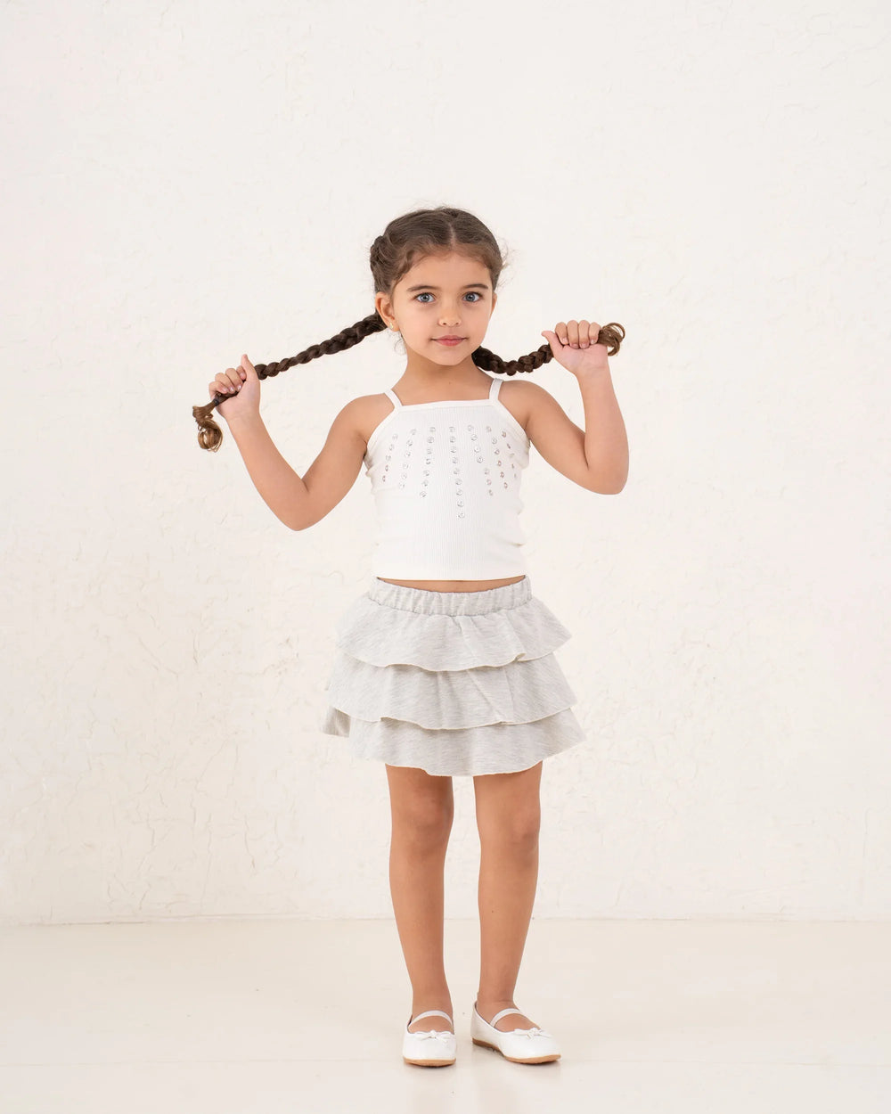 Girl ruffle cotton skirt - Venti
