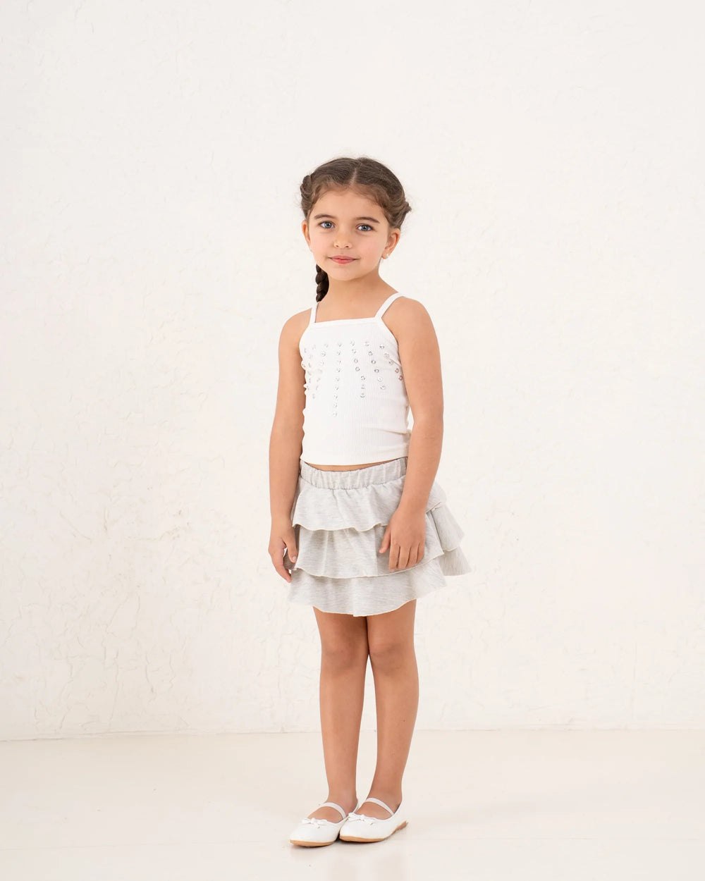 Girl ruffle cotton skirt - Venti