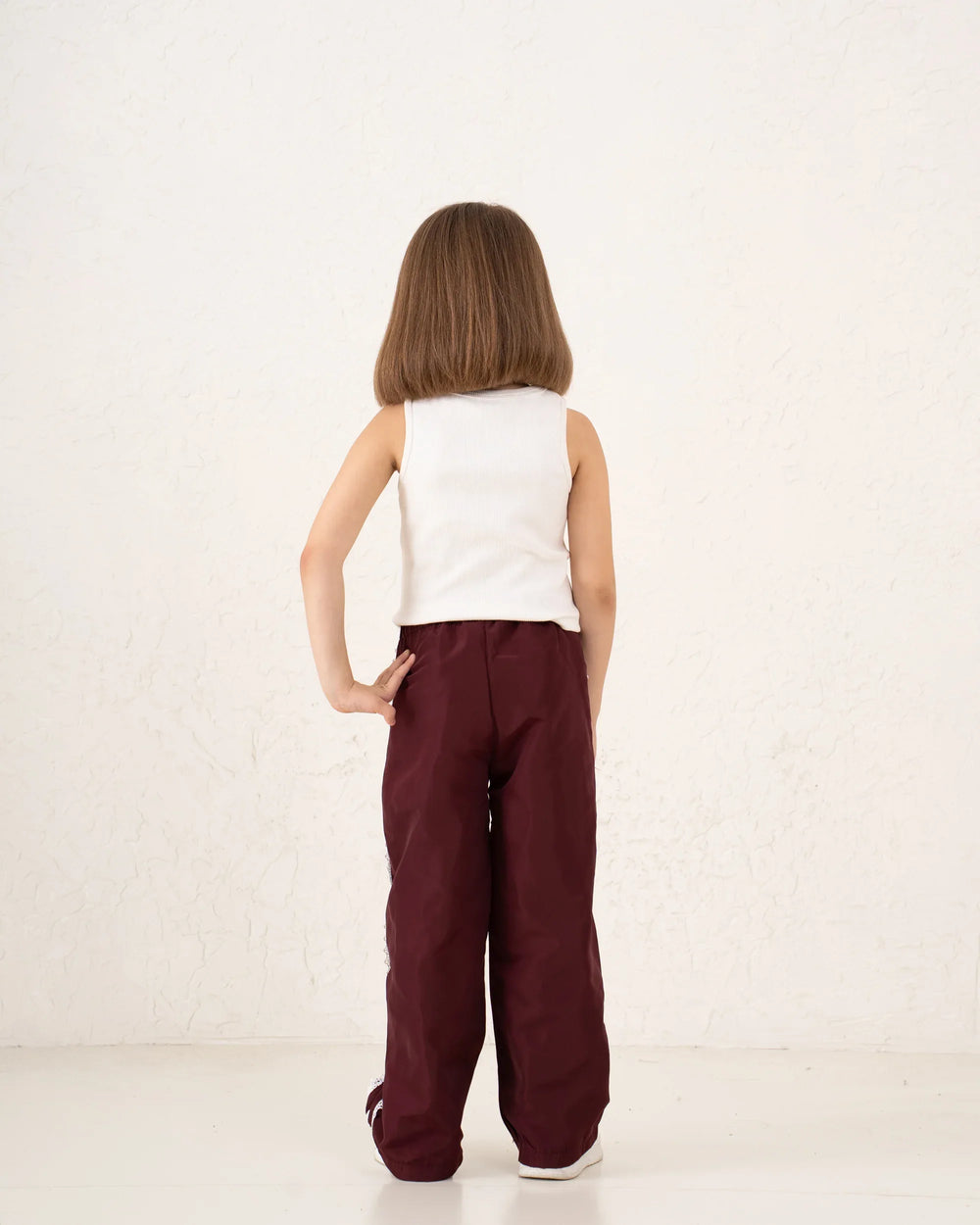 Waterproof Lace Detail Wide-Leg Pants - Venti