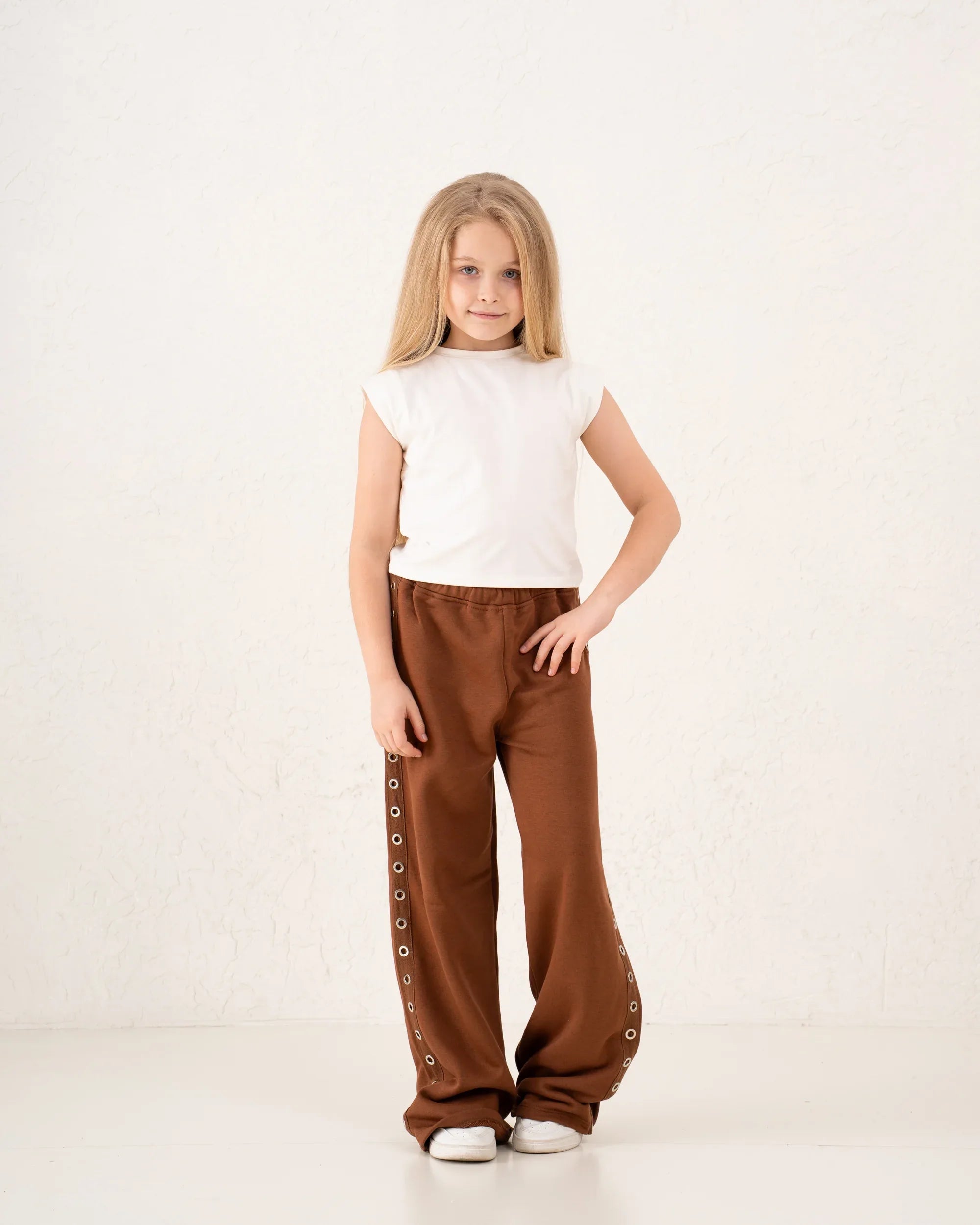 Studded Eyelet Pants - Venti