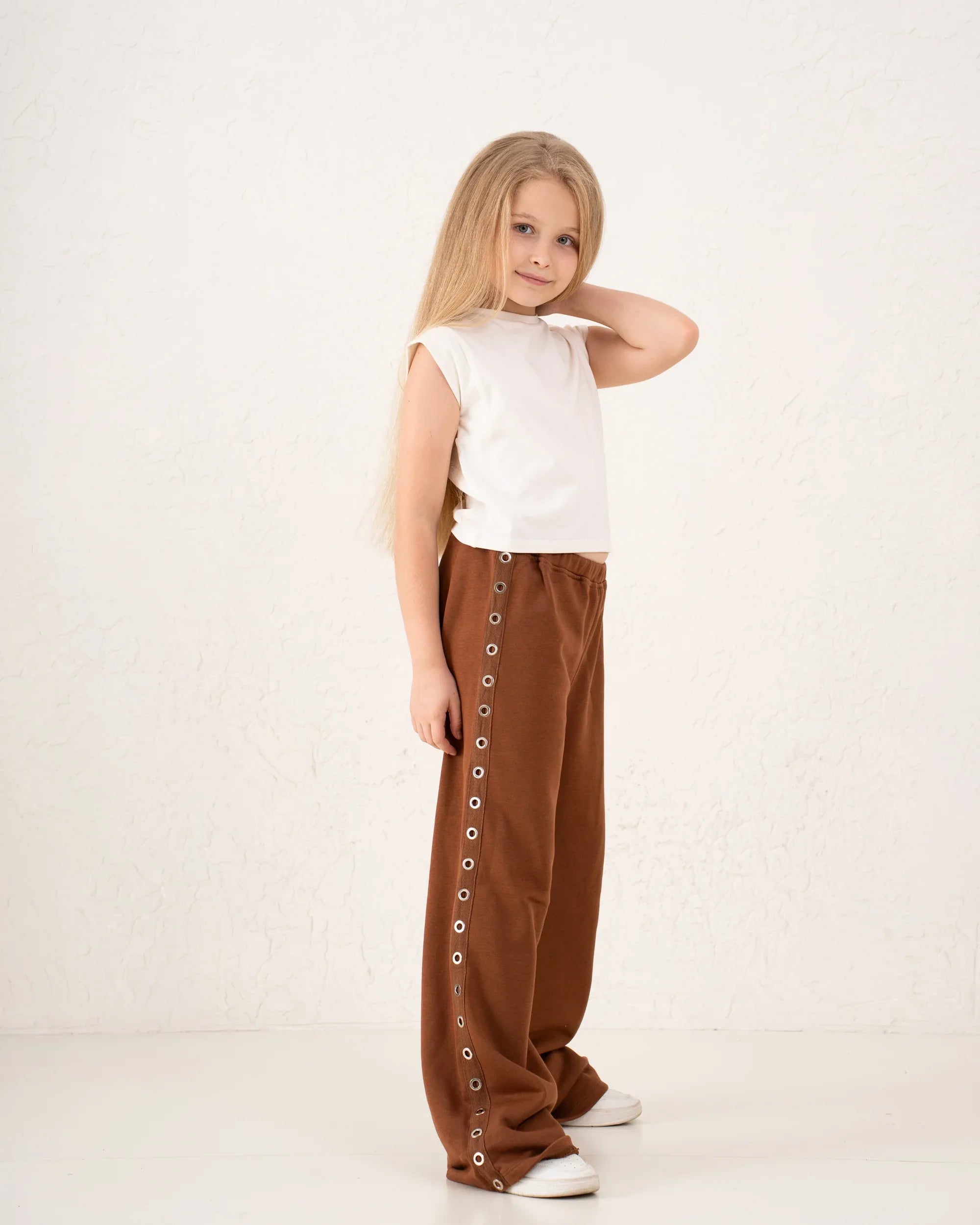 Studded Eyelet Pants - Venti