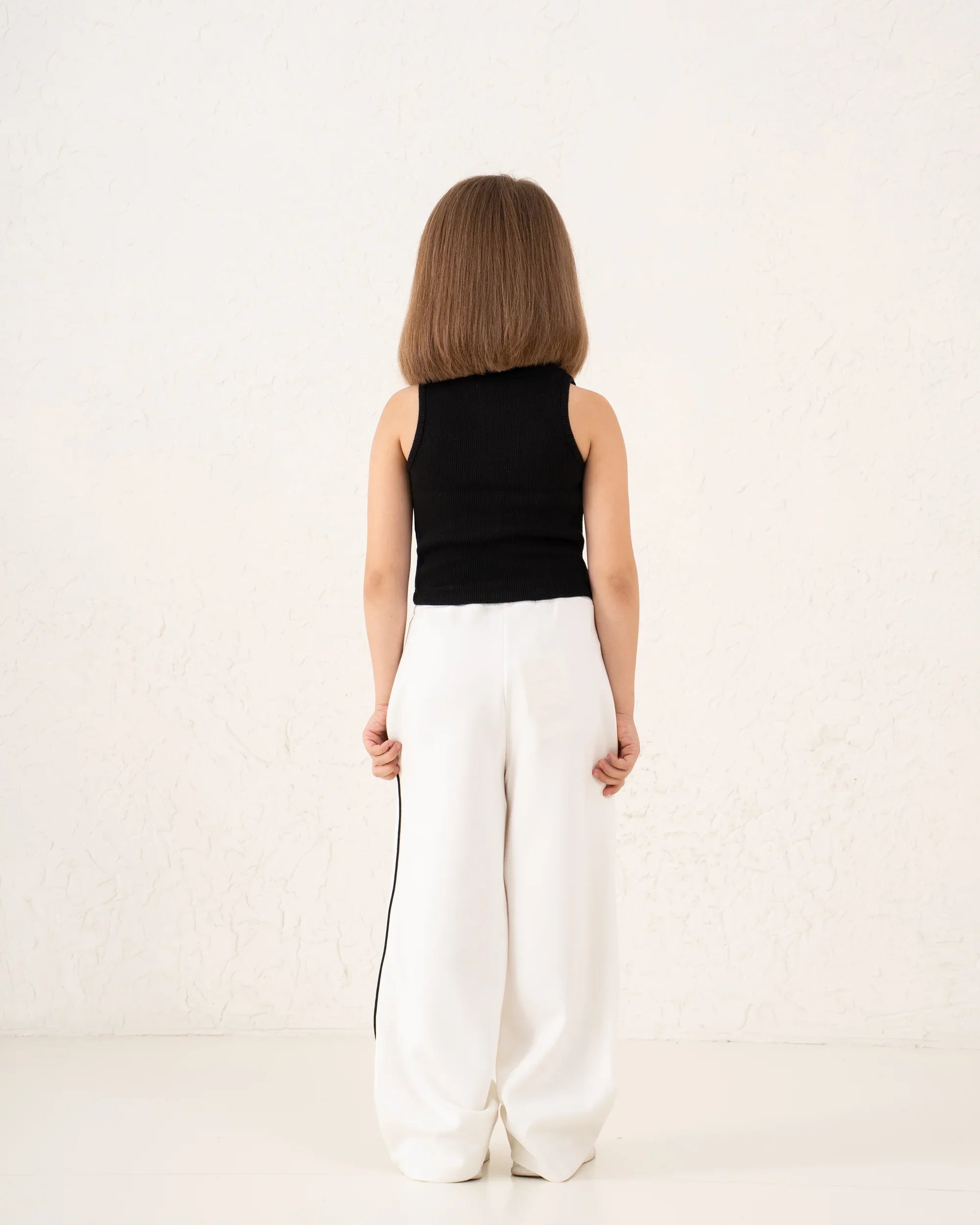 Piped Contrast Wide Leg Track Pants - Venti