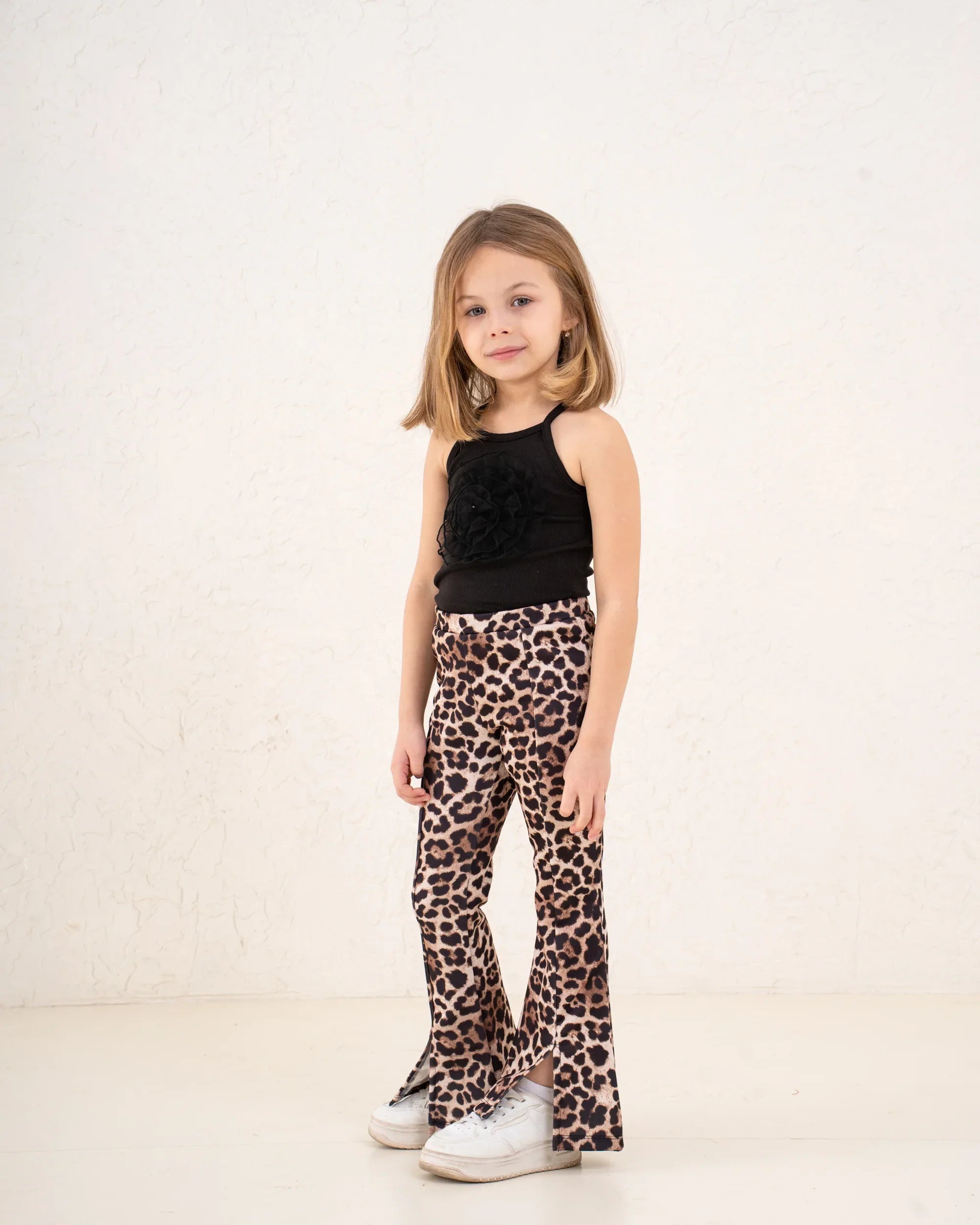 Girl leopard print flare pants - Venti