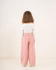 Girl ribbed ruched top - Venti