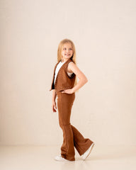 Girl studded suede vest - Venti