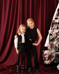 Sparkling Suede Festive Vest