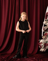 Sparkling Suede Festive Vest