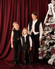 Sparkling Suede Festive Vest