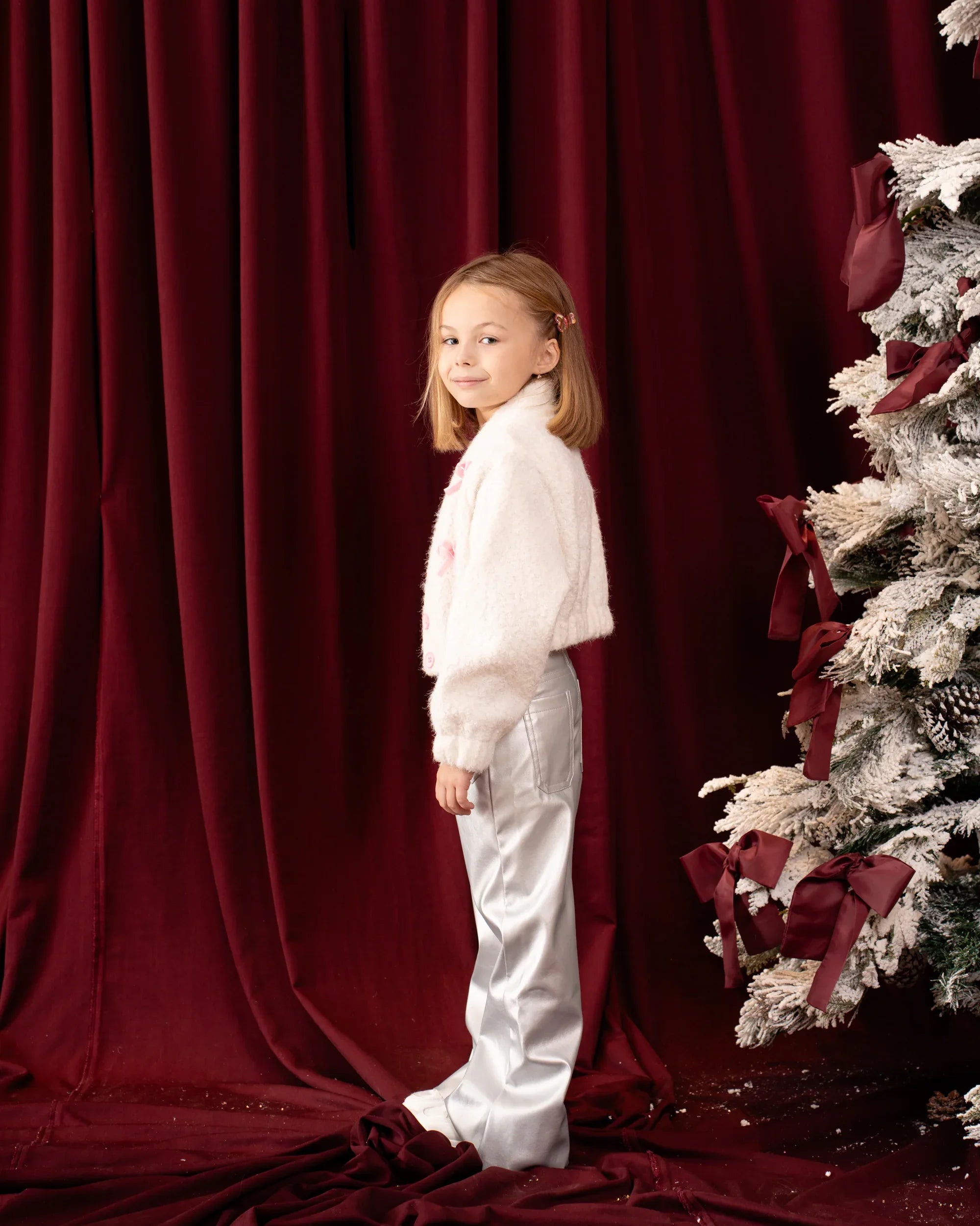 Textured Bow-Detail Jacket - Venti