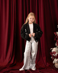 Textured Bow-Detail Jacket - Venti