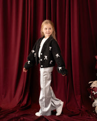 Textured Bow-Detail Jacket - Venti