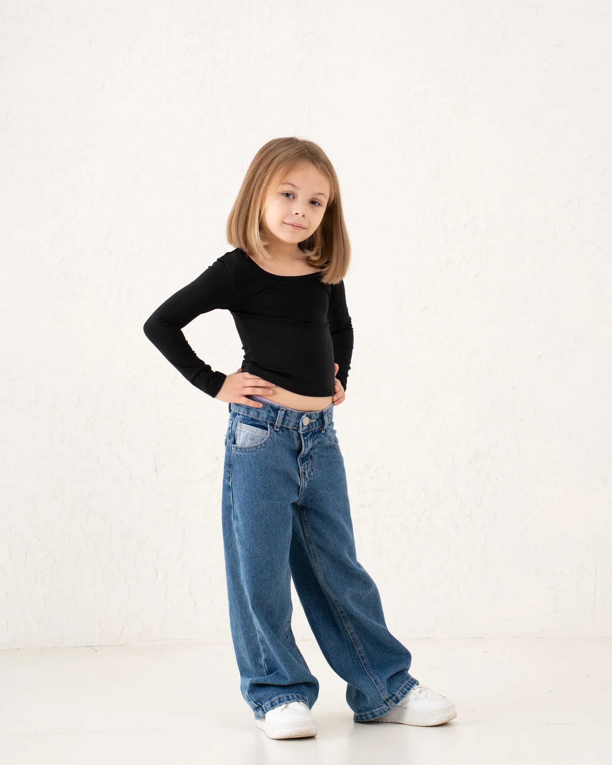 Scoop-Neck Essential Long Sleeve Basic - Venti