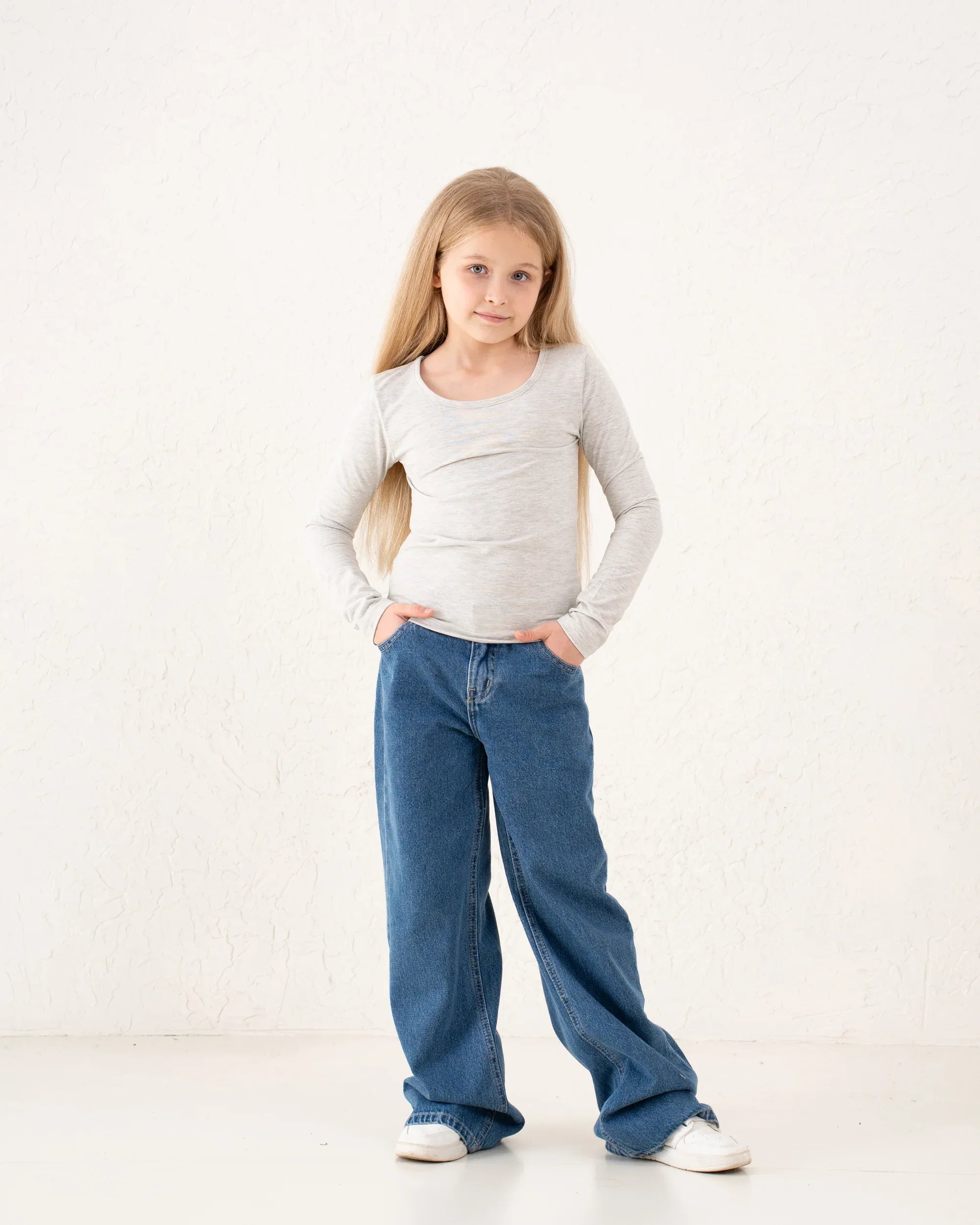 Scoop-Neck Essential Long Sleeve Basic - Venti