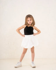 Girl ribbed pop up flower top - Venti