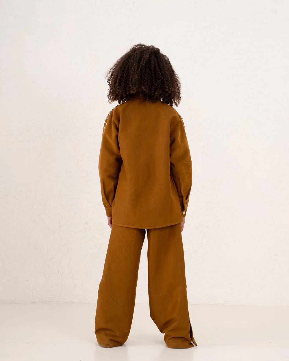 Girl suede embellished shirt - Venti