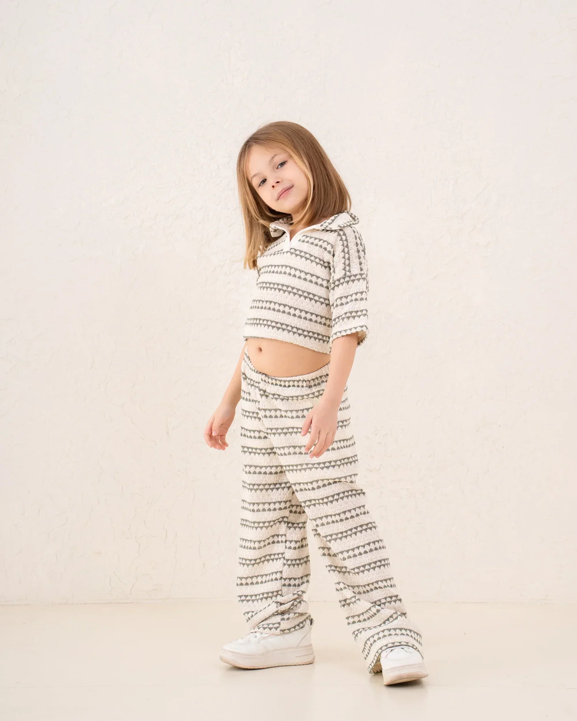 Girl knitted striped pants - Venti