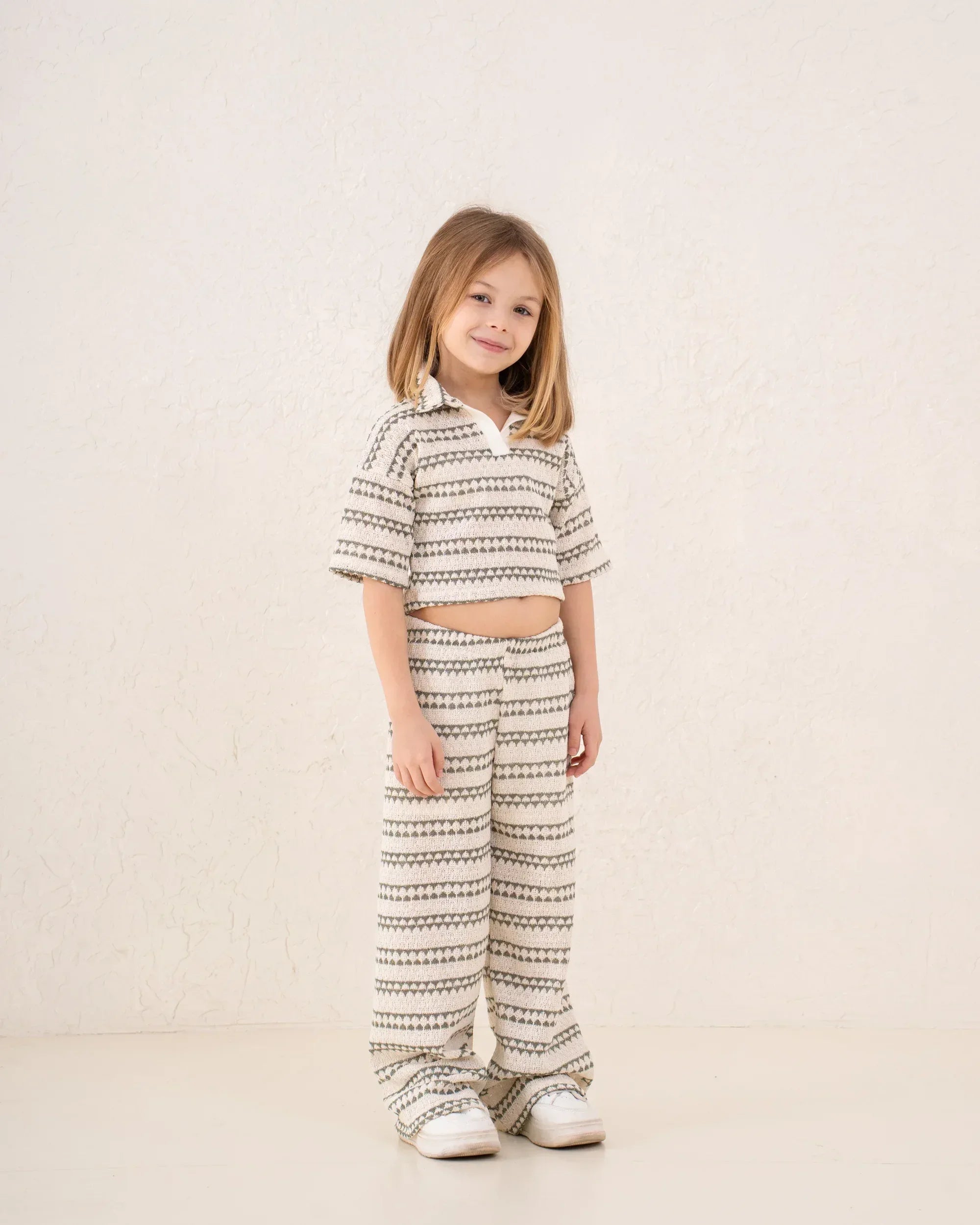 Girl knitted striped pants - Venti