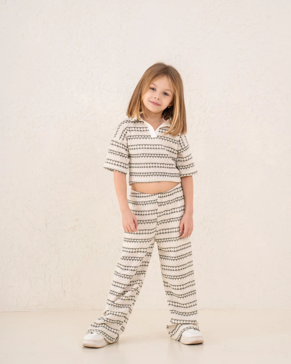 Girl knitted striped pants - Venti