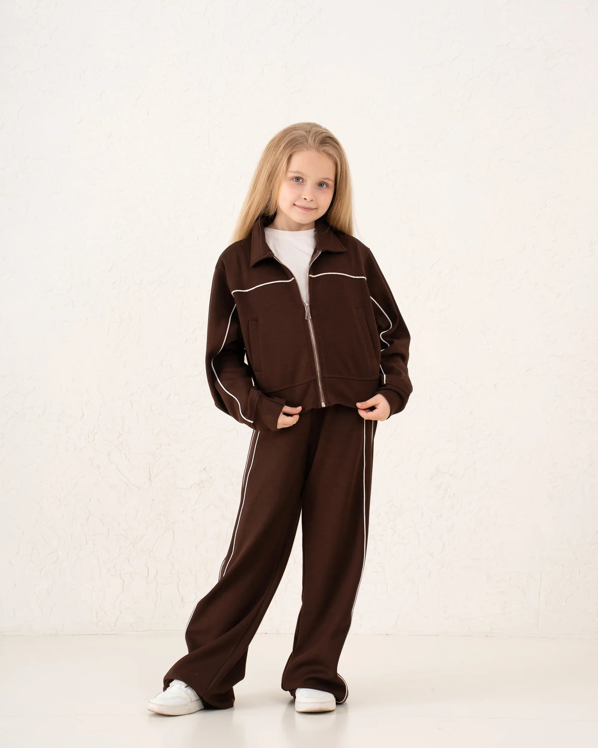 Zip-Up Piped Contrast Track Jacket - Venti