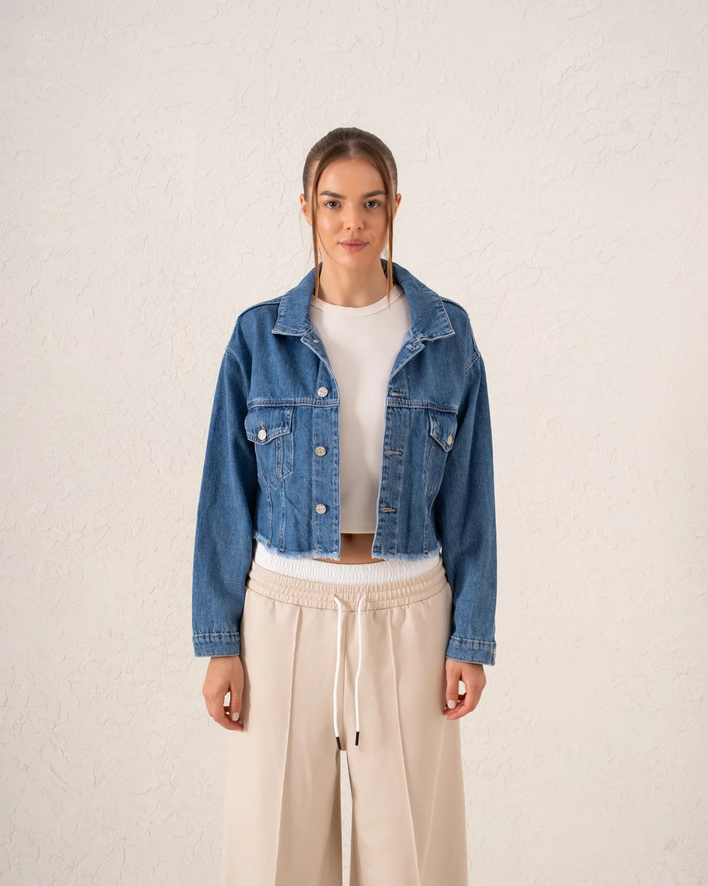 Cropped Denim Jacket - Venti