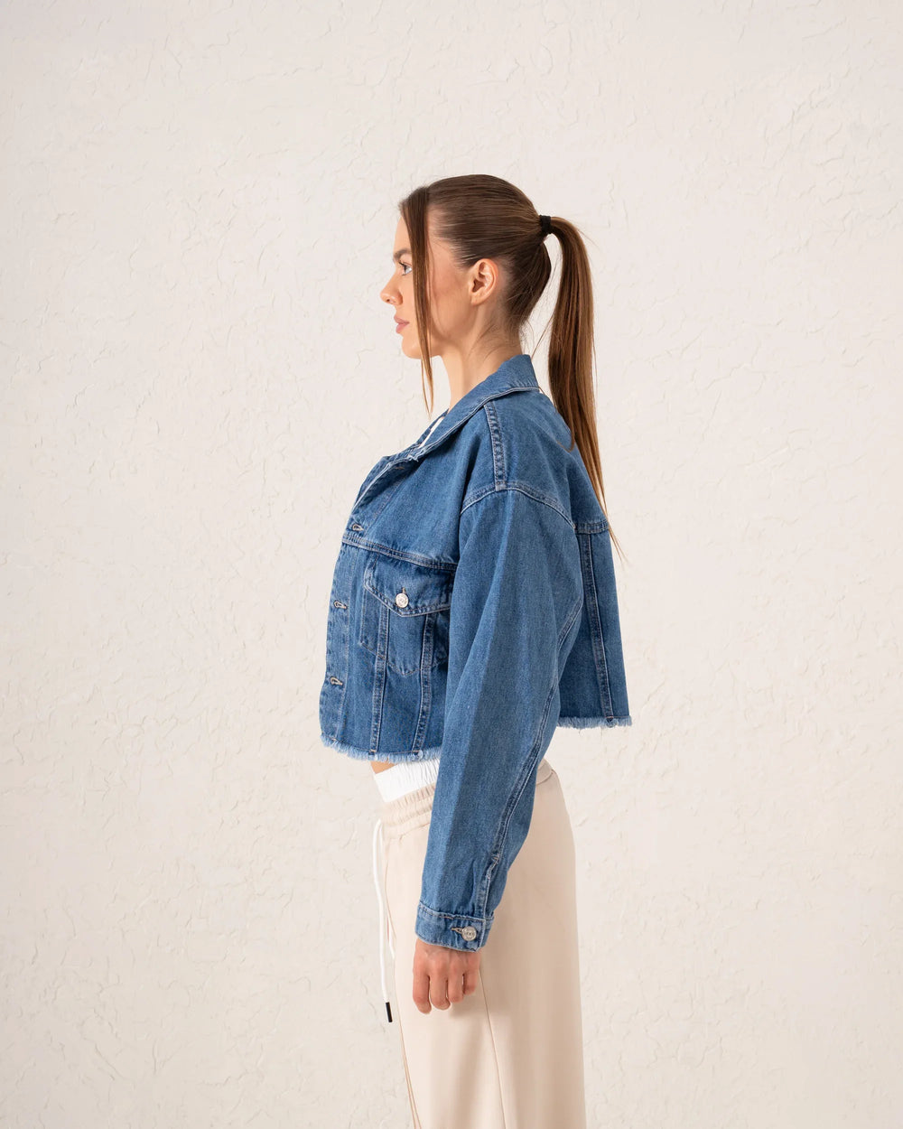 Cropped Denim Jacket - Venti