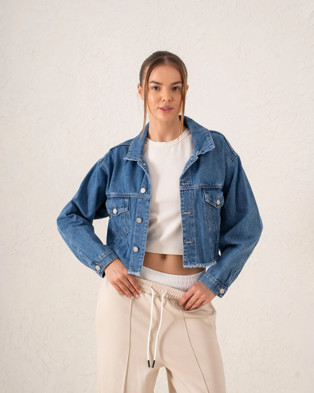 Cropped Denim Jacket - Venti