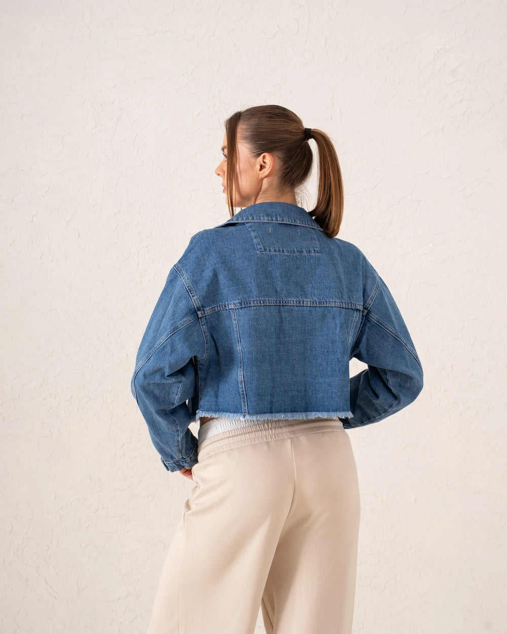 Cropped Denim Jacket - Venti