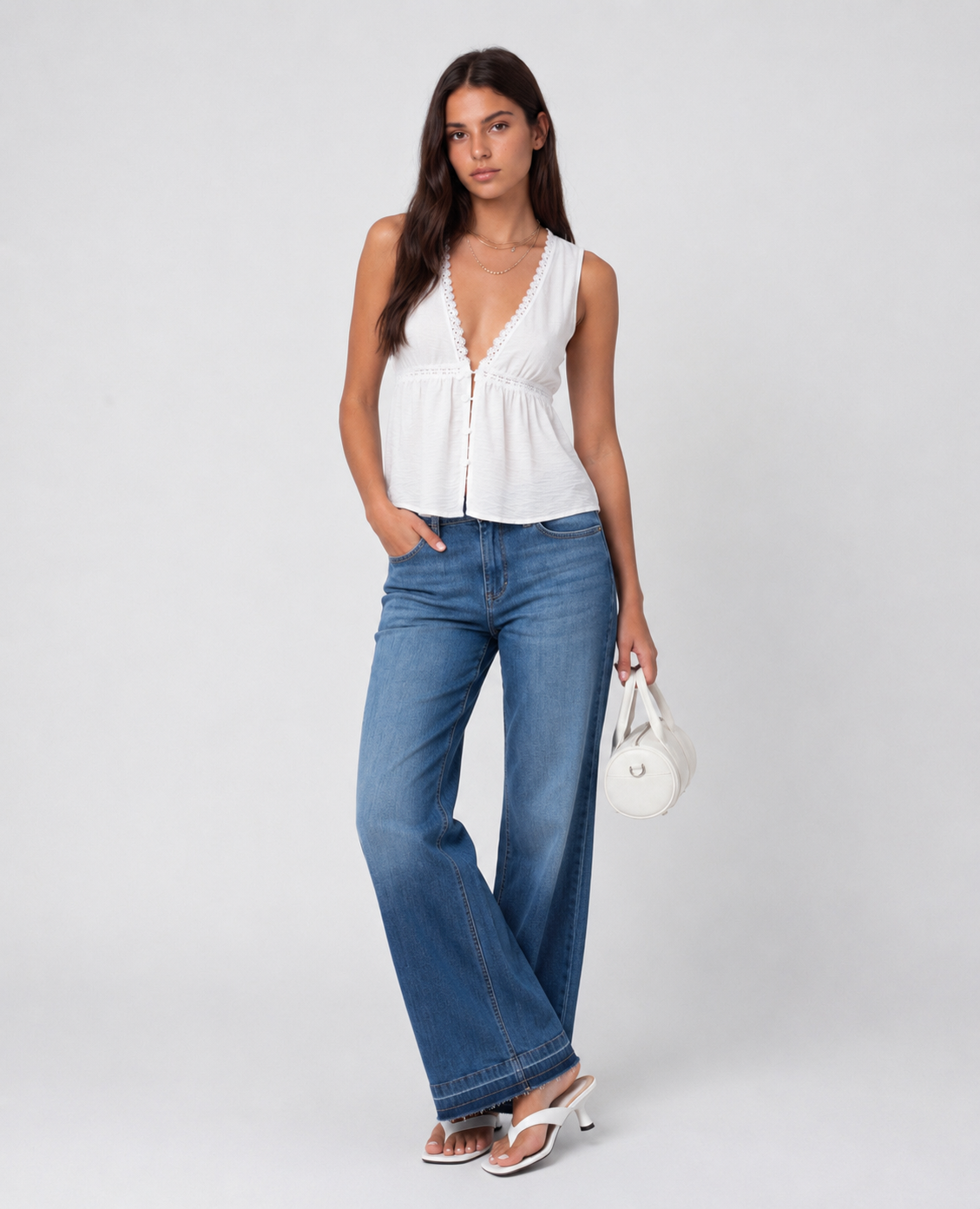 Women flare double tone
