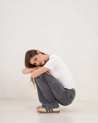 Drawstring Wide-Leg Denim Pants - Venti