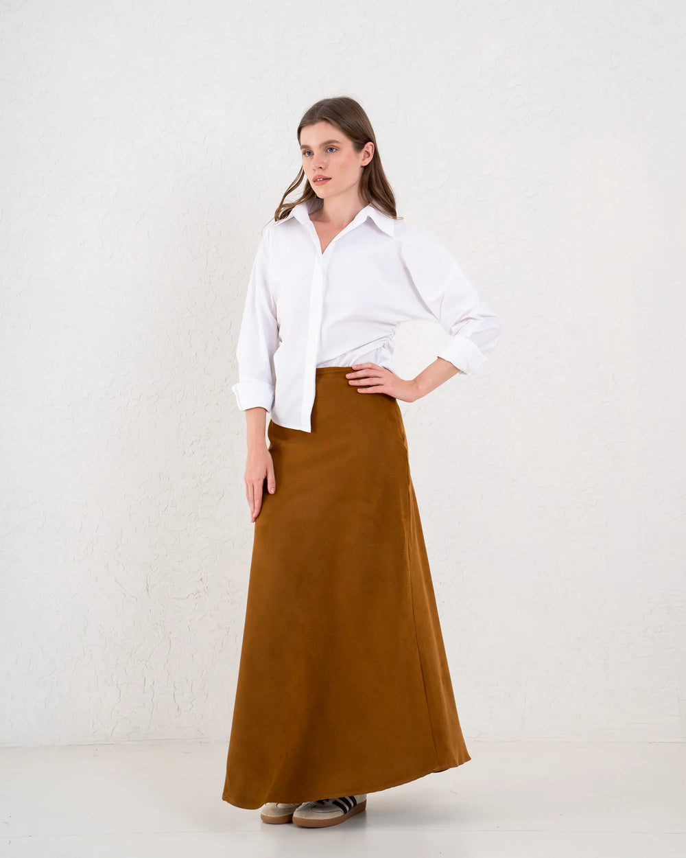 Suede Maxi Skirt - Venti