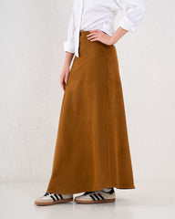 Suede Maxi Skirt