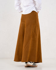 Suede Maxi Skirt