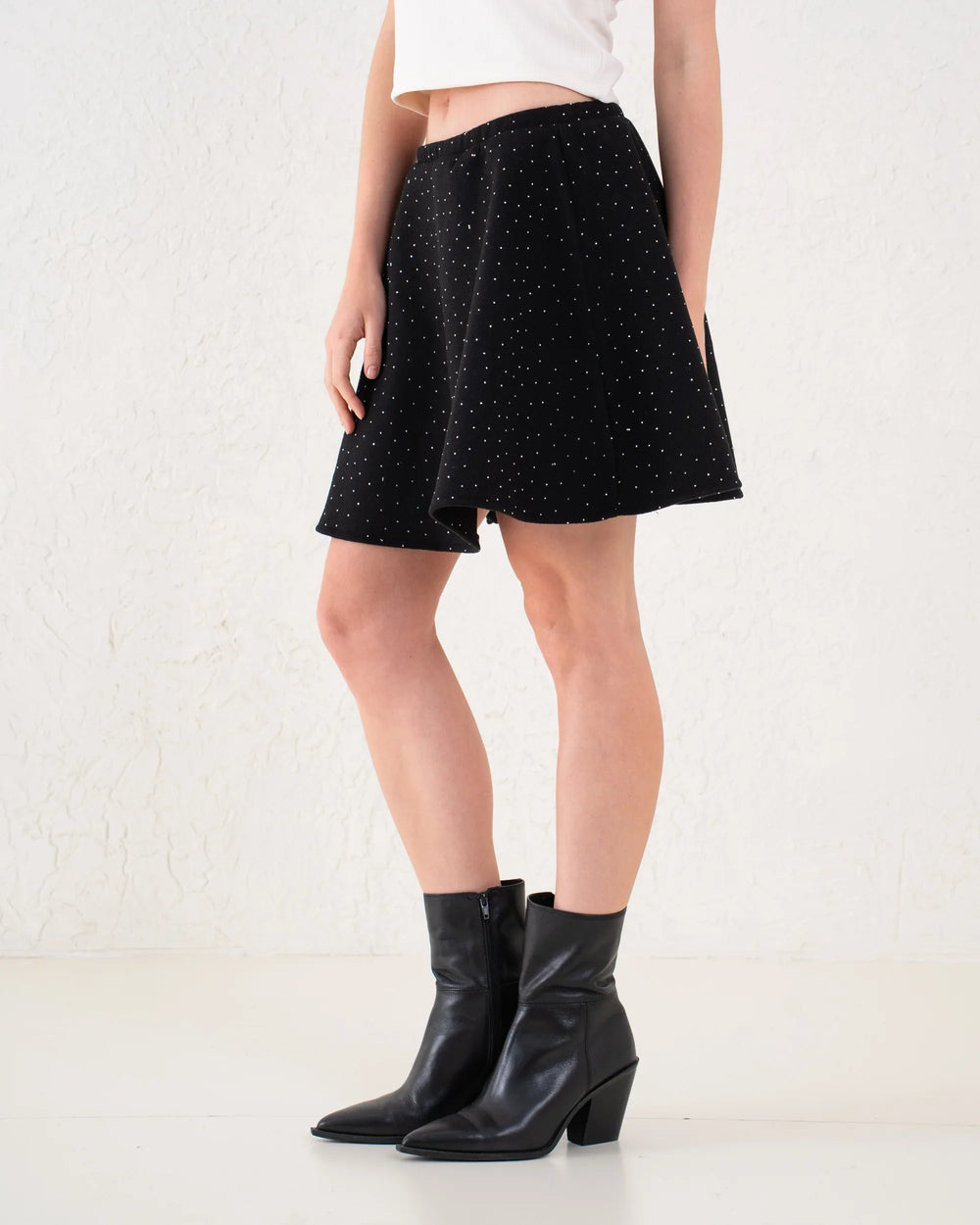 Embellished A-Line Mini Skirt - Venti